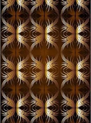 金色蝴蝶结欧式花纹底纹图片