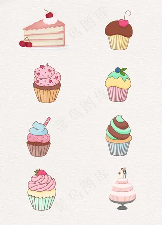 手绘冰淇淋蛋糕设计