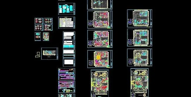 四层综合楼暖通空调+通风+消防+排烟系统设计施工图