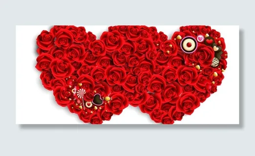 玫瑰花 心形图片