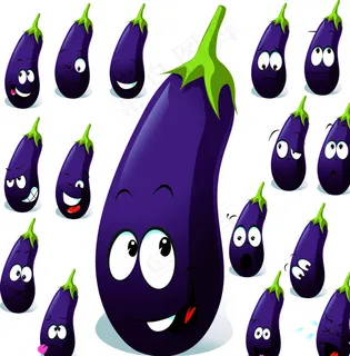 茄子蔬菜表情图片