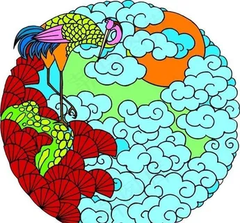 吉祥图案 中华传统图案 动物装饰图案 矢量素材 CDR格式_0046