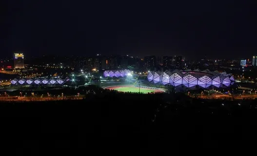 深圳龙岗大运场馆夜景图片 深圳龙岗大运场馆夜景图片