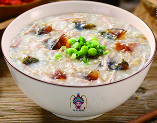 皮蛋瘦肉粥、早餐、 美食、食物、饮食行业、宵夜、早点