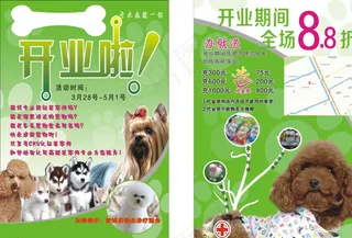 宠物诊所宣传单图片