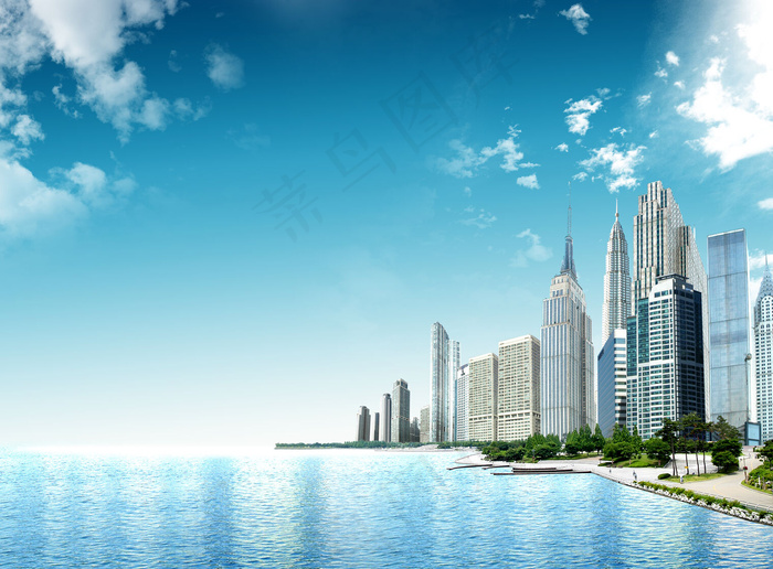 海滨城市图片