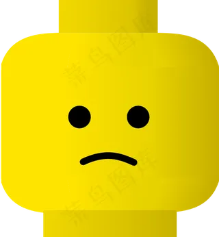 乐高笑脸悲伤剪贴画