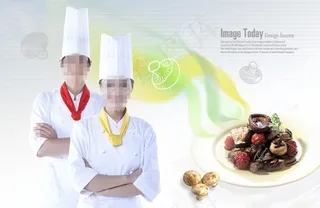 高清PSD分层素材高级大厨