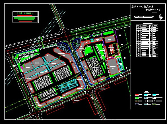 某农产品市场详细规划图图纸下载