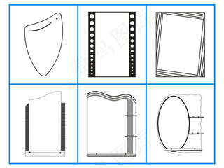 镜子模板图片