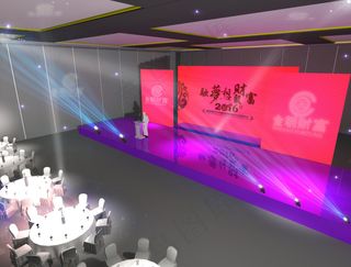 宴会年会 舞台效果图 psd分层