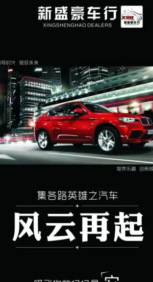 新盛豪车行x展架图片