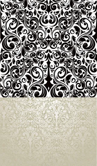 欧式花纹背景设计矢量素材