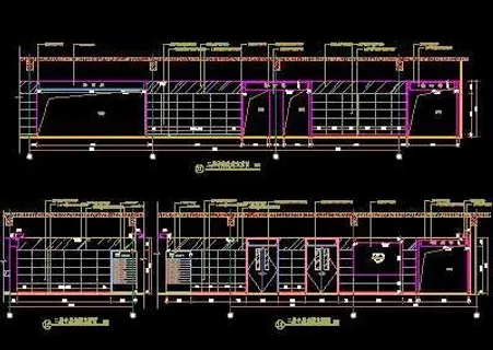 二层中庭走道立面图(五)-门诊、急...