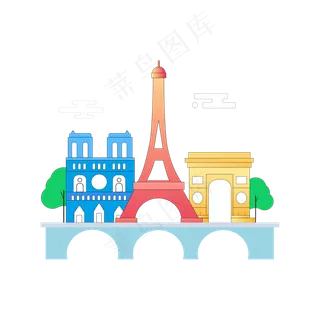 矢量手绘卡通建筑矢量手绘卡通建筑