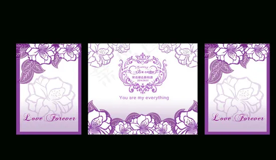 淡紫色婚礼背景图片