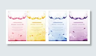 欧美典雅海报背景矢量素材