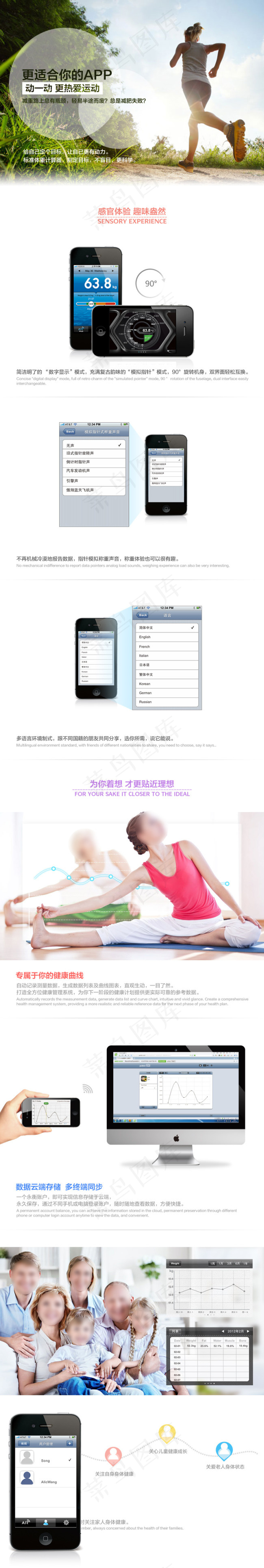 YESHM永衡蓝牙秤详情页面psd模版下载