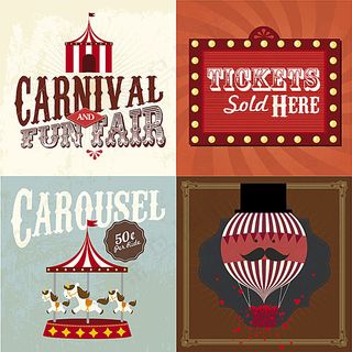 卡通马戏团海报