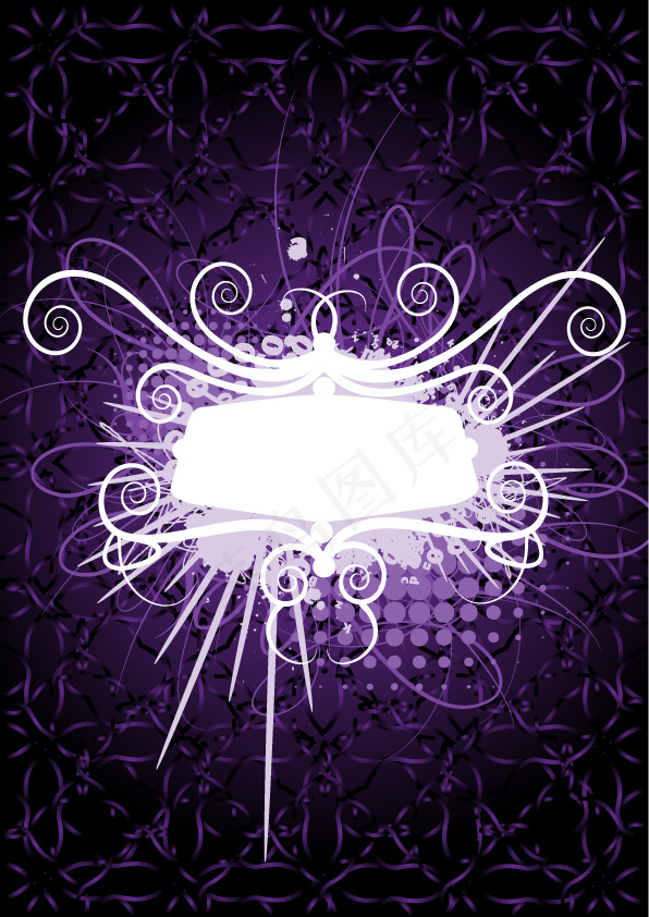 3款时尚花纹矢量素材