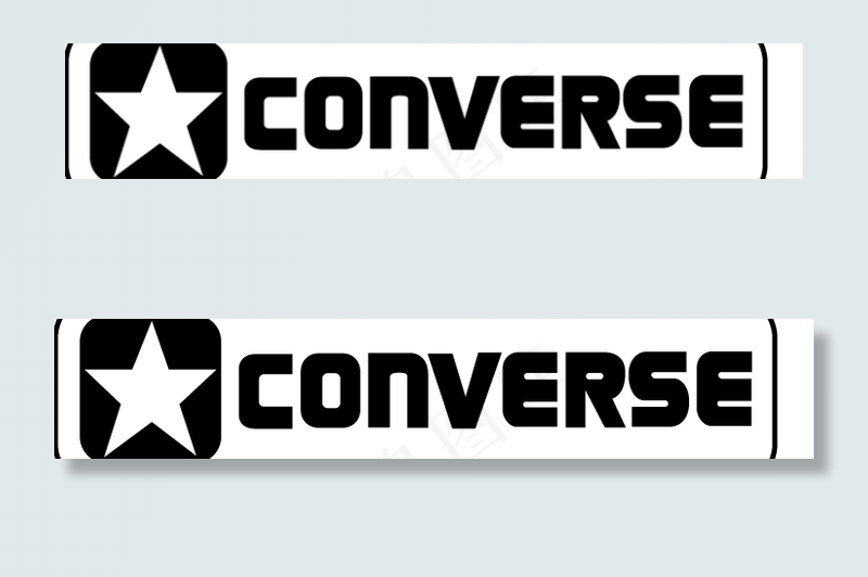 Converse 2 logo设计...ai矢量模版下载
