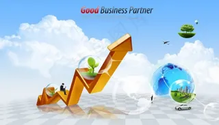 箭头商务背景图片