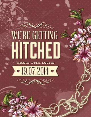 婚礼请柬背景图片