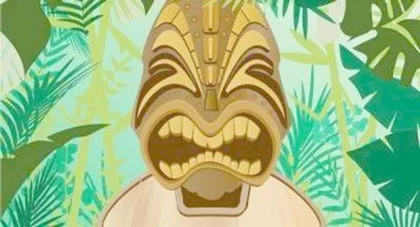 丛林提基背景矢量矢量 丛林提基背景矢量矢量