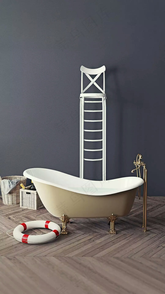 浴缸高清摄影图片