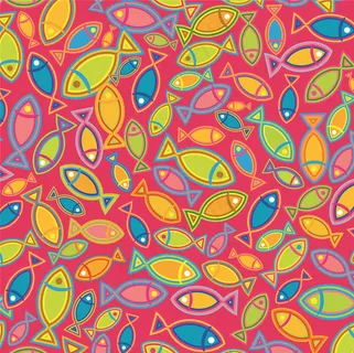 小鱼多彩彩色设计图片