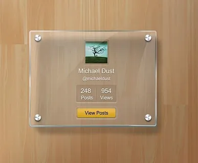 玻璃质感ui界面