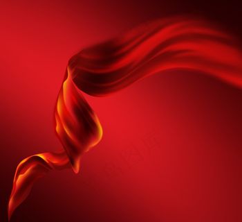 舞动的红绸布高清图片素材