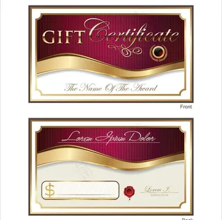 支票 礼券 优惠券