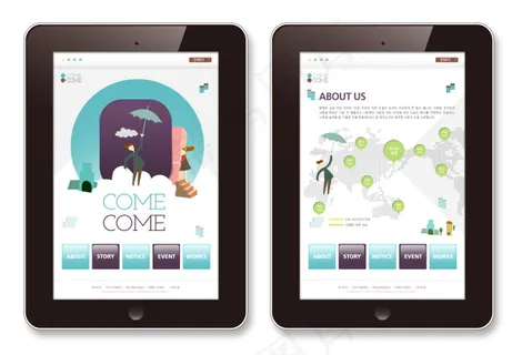 卡通地图APP界面 卡通地图APP界面