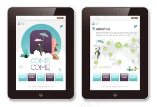 卡通地图APP界面