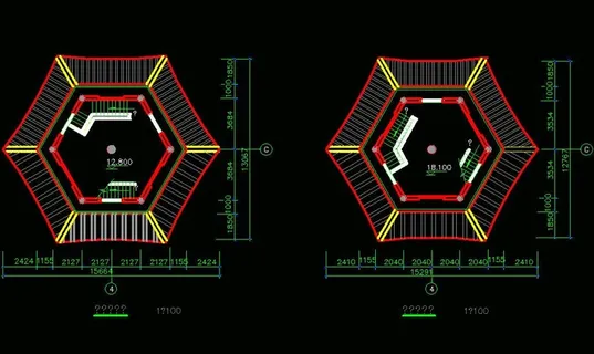 古建筑古塔CAD素材