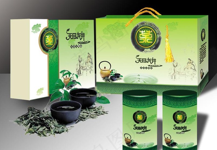 西湖龙井 茶叶包装图片cdr矢量模版下载