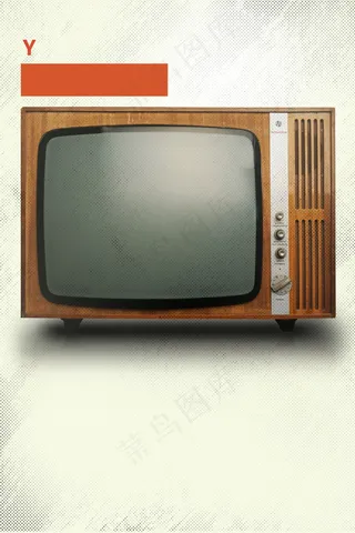 简约古风电视机广告背景