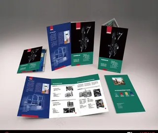 企业公司三折页图片