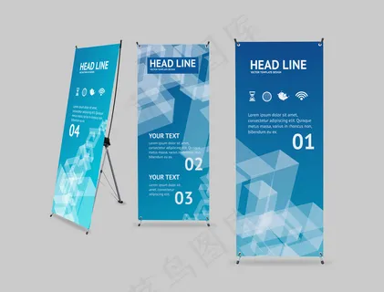 展架 易拉宝 简约 大气