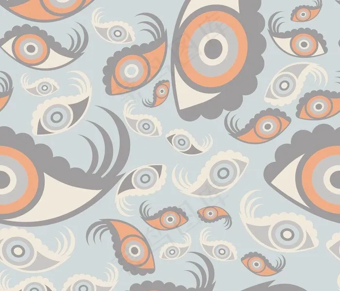 色块眼形图案底纹背景图片eps,ai矢量模版下载