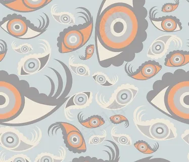 色块眼形图案底纹背景图片