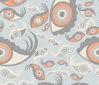 色块眼形图案底纹背景图片