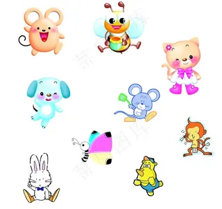 卡通动物图片
