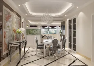 福精特集成墙面效果图简欧餐厅