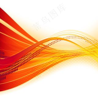 橙色火流矢量背景