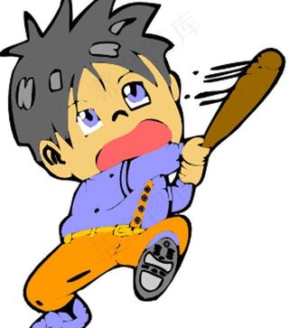 棒球 卡通运动人物图片