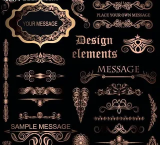 欧式古典花纹花边图片