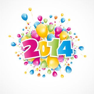 2014艺术字矢量素材-1