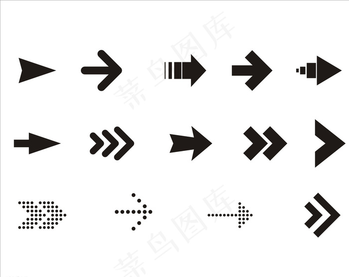 箭头图片cdr矢量模版下载